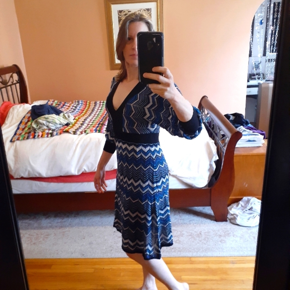 Express metallic dress, NWT, med